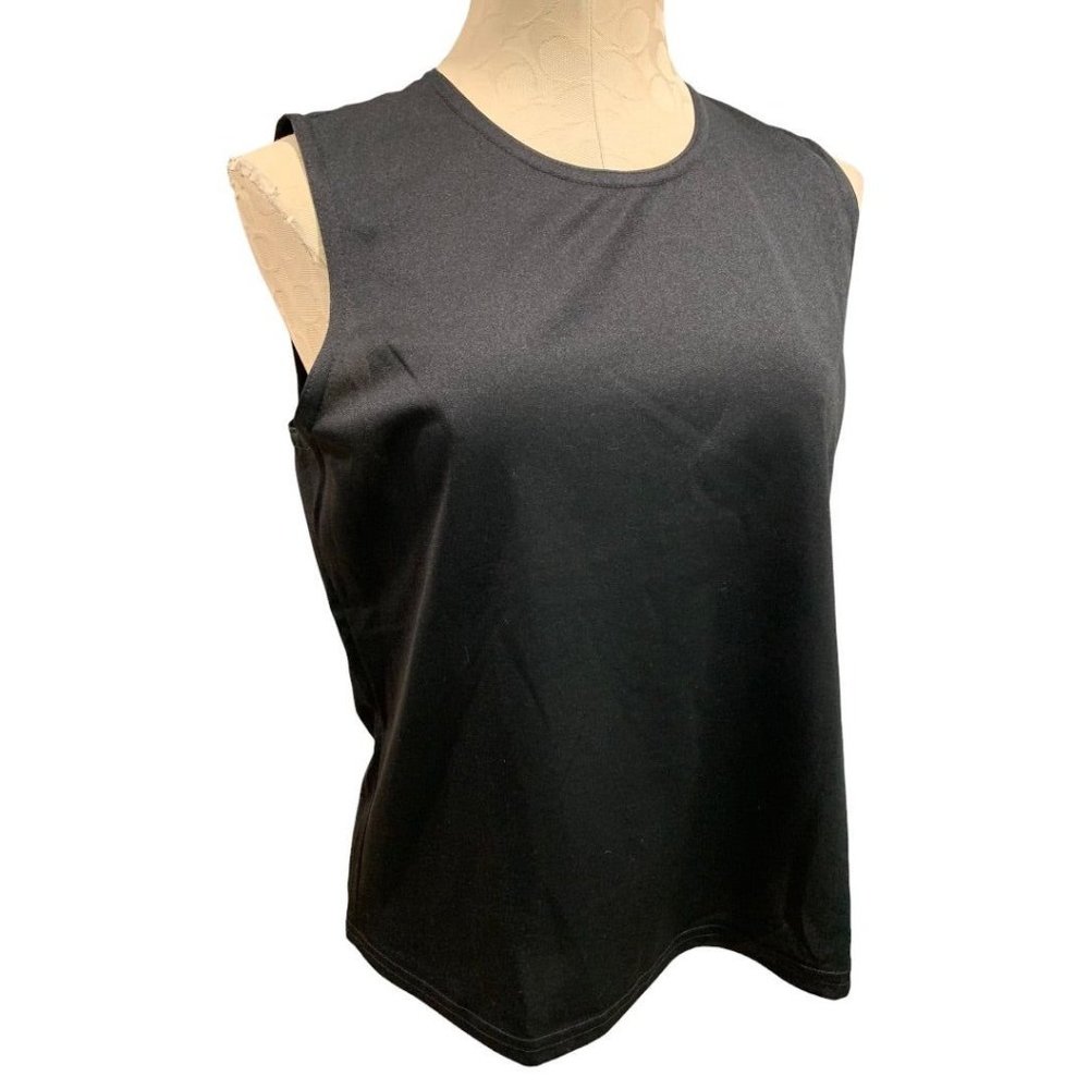 Medium Impression Women's Black New 1990s Vintage Tank Sleeveless Polyester Pull